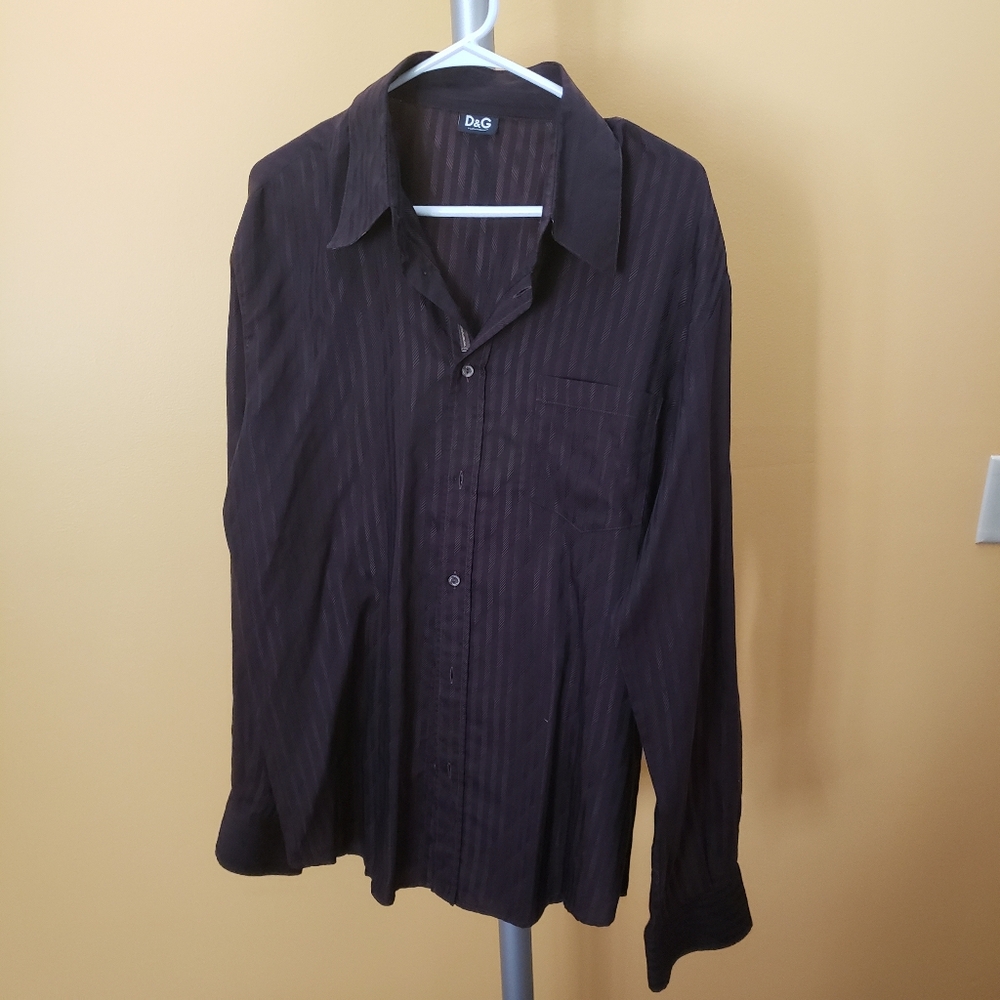 D&G Dark Striped Shirt